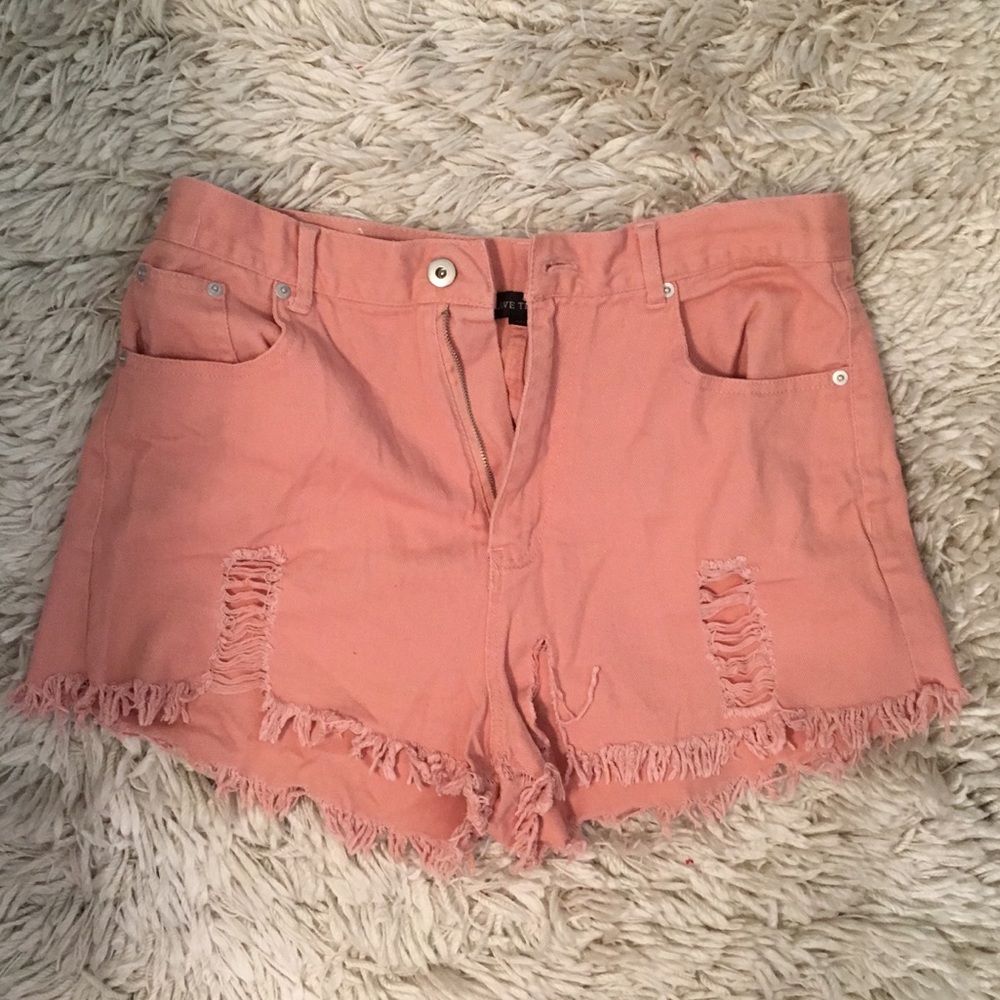 Ripped Jean Shorts